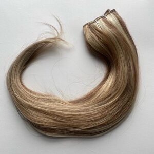 YoungSee Wire Hair Extensions Remy Human Hair Highlight #P8/60 16 Inch 80 Grams